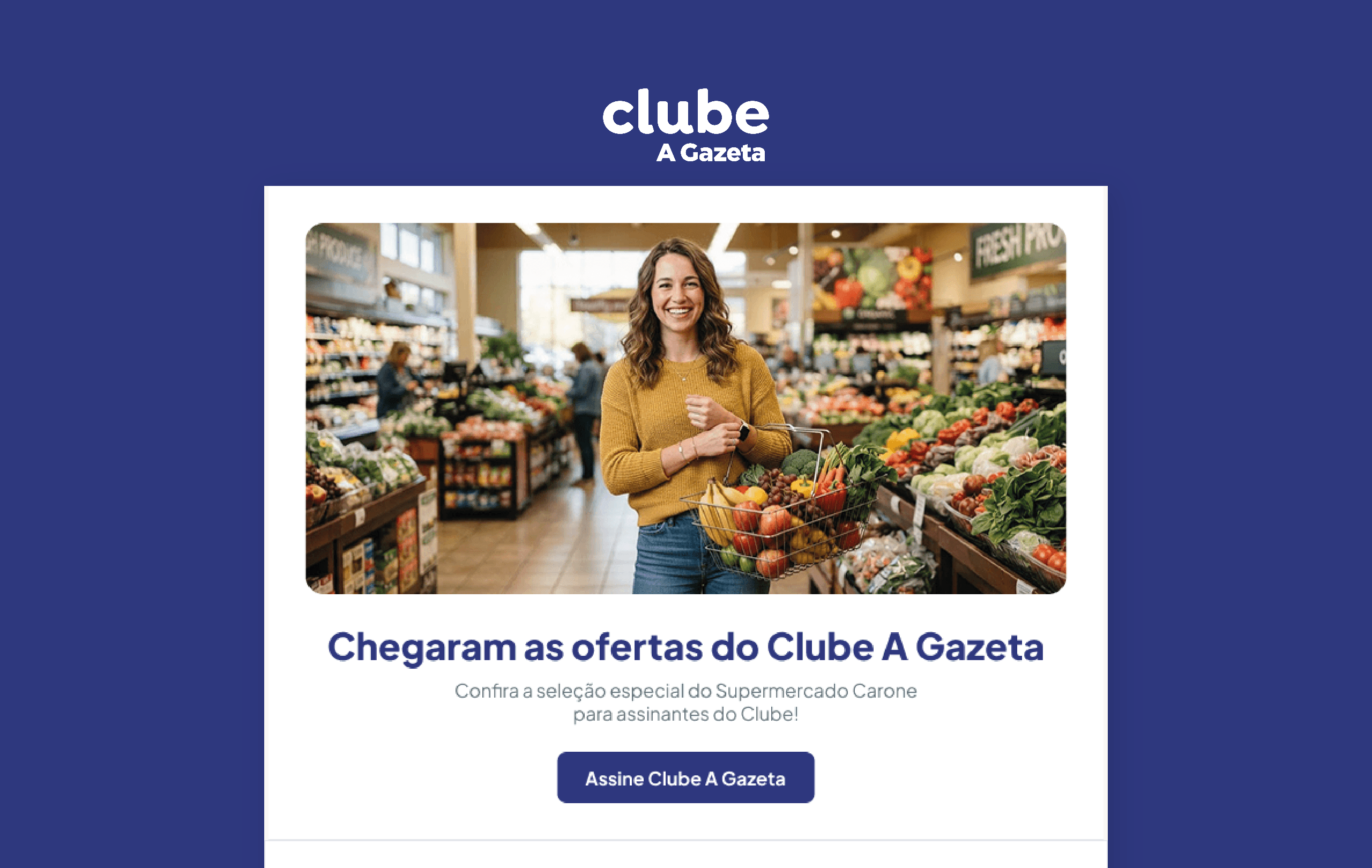 Imagem do projeto Clube A Gazeta E-mail marketing